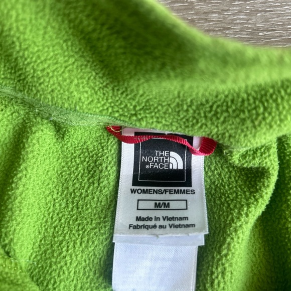 The North Face fleece Quarter Zip Green Medium - Picture 3 of 10